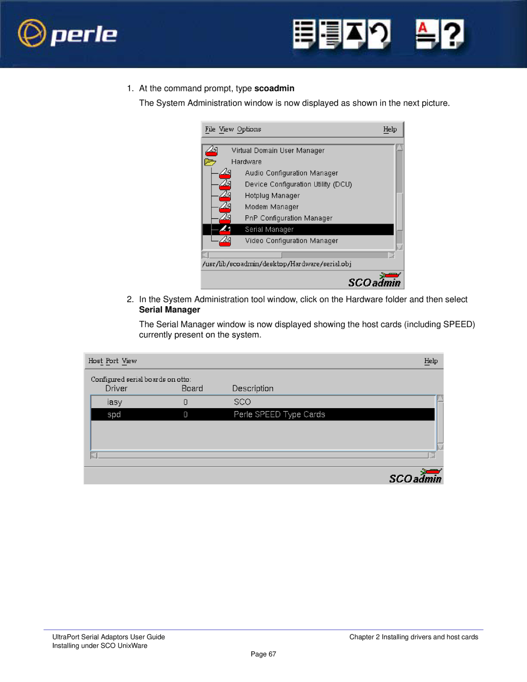 Perle Systems 5500152-23 manual Serial Manager 