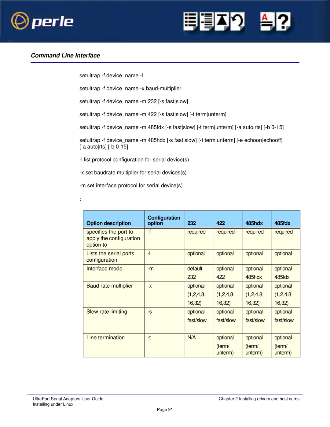 Perle Systems 5500152-23 manual Command Line Interface 