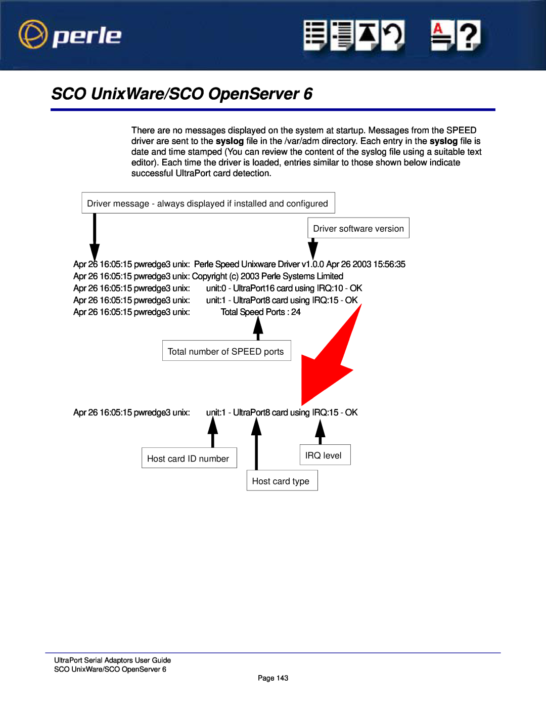 Perle Systems 5500152-23 manual SCO UnixWare/SCO OpenServer 