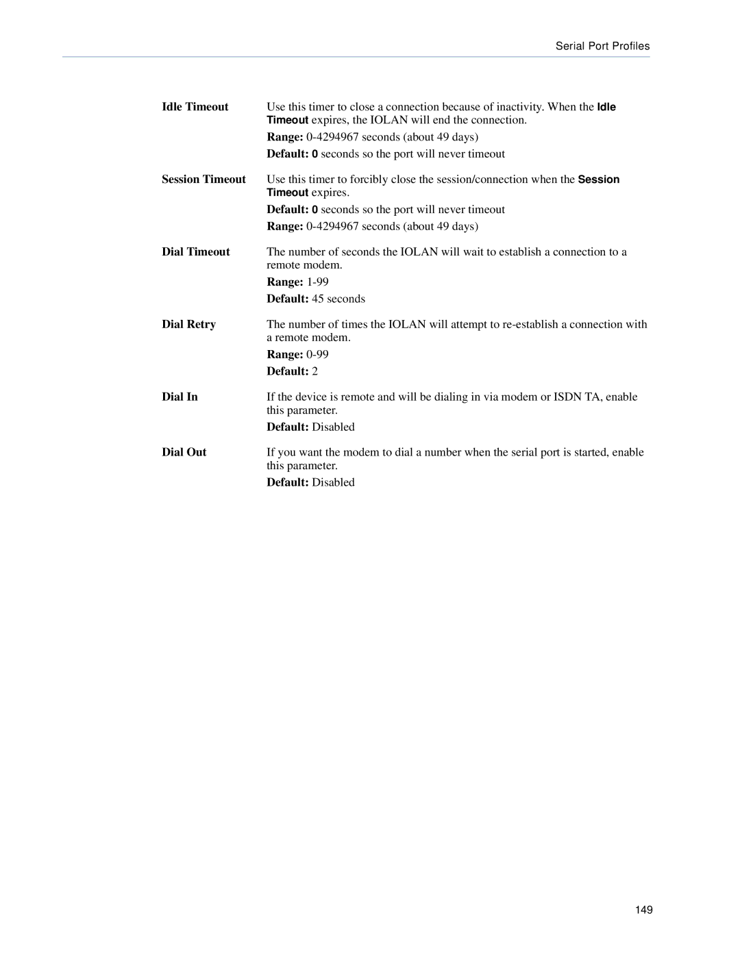 Perle Systems 5500161-40 manual 149 