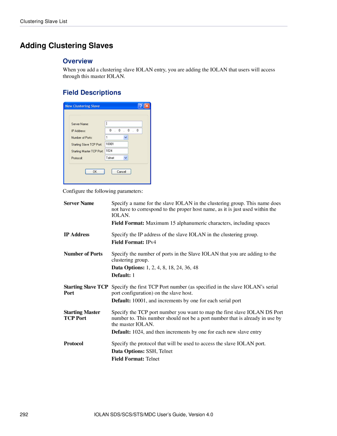 Perle Systems 5500161-40 manual Adding Clustering Slaves 