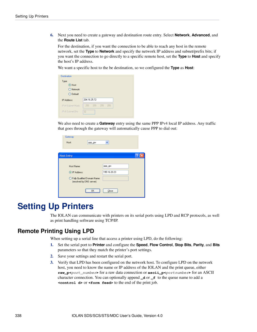 Perle Systems 5500161-40 manual Setting Up Printers, Remote Printing Using LPD 