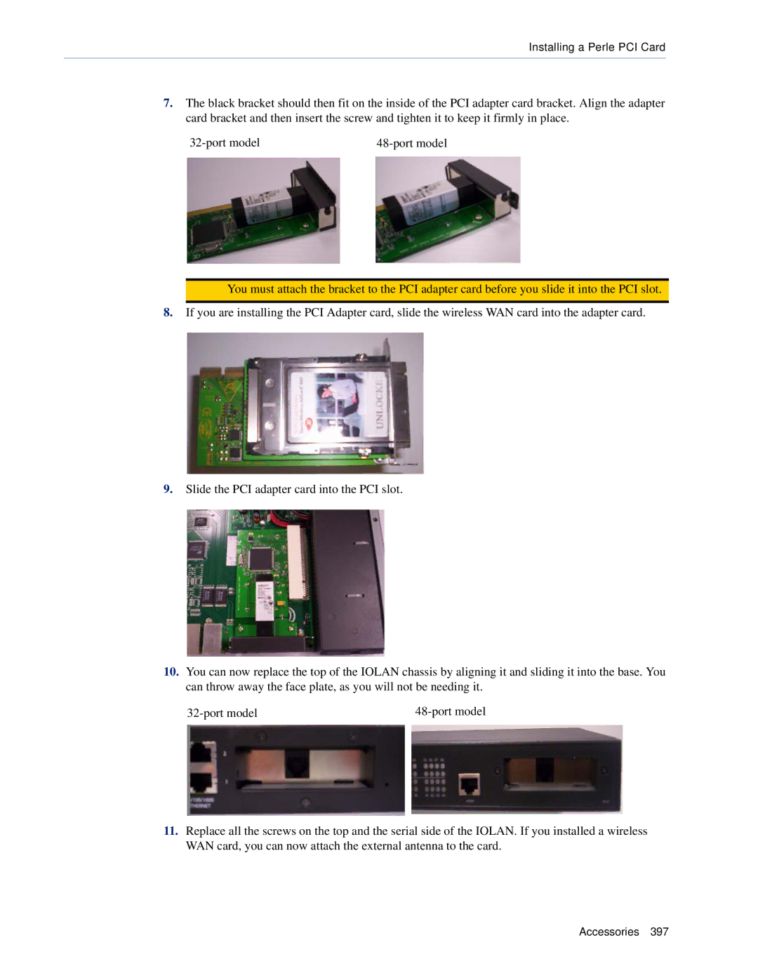 Perle Systems 5500161-40 manual Accessories 