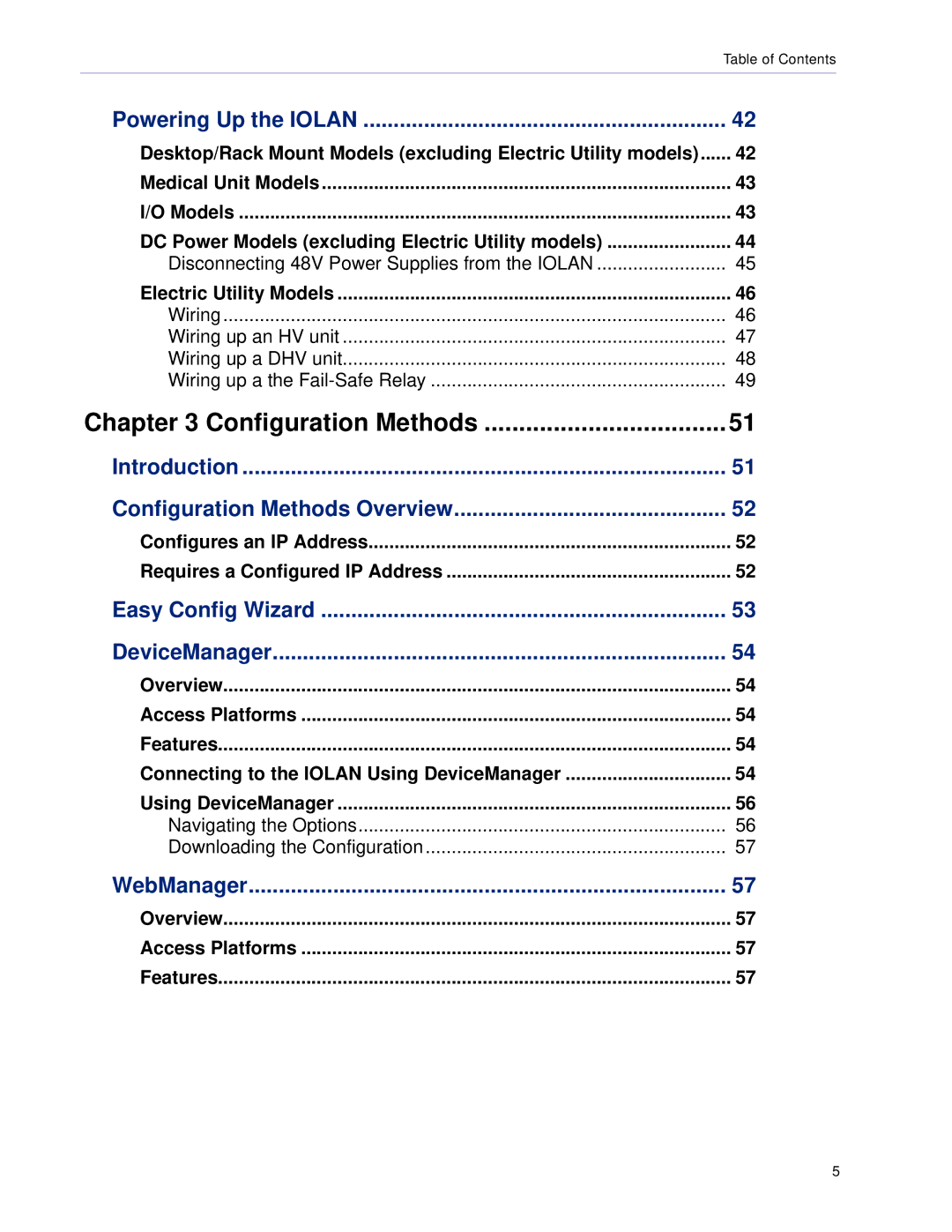 Perle Systems 5500161-40 manual Powering Up the Iolan, Introduction Configuration Methods Overview, WebManager 