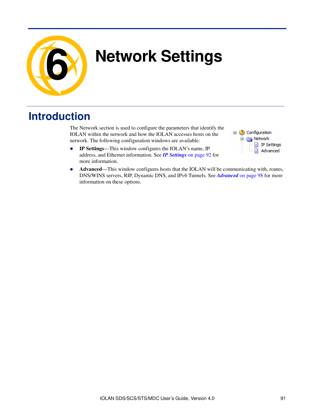 Perle Systems 5500161-40 manual Network Settings, Introduction 