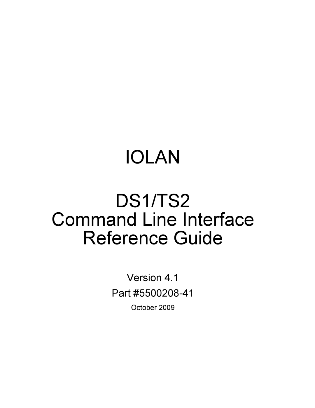 Perle Systems 5500208-41 manual Iolan DS1/TS2 