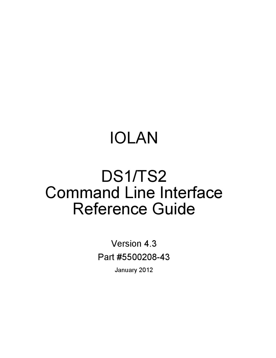 Perle Systems 5500208-43 manual Iolan DS1/TS2 