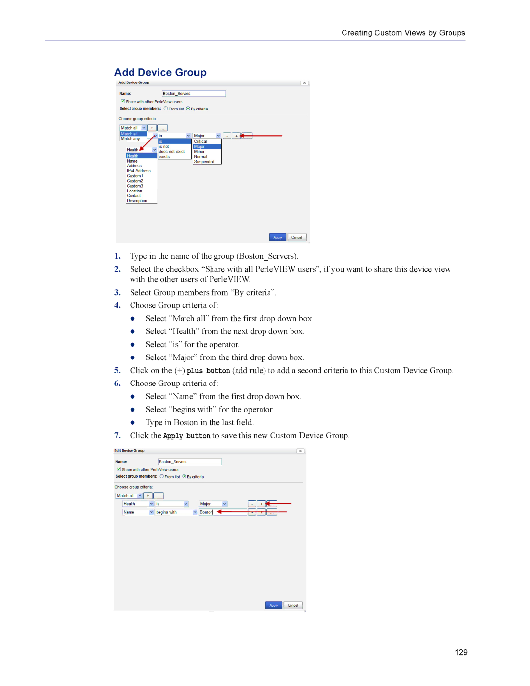 Perle Systems 5500320-12 manual Add Device Group 