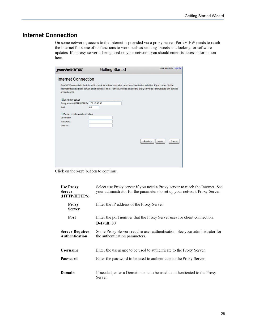 Perle Systems 5500320-12 manual Internet Connection, Http/Https 