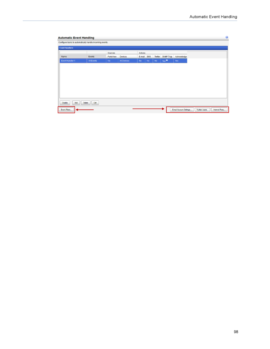 Perle Systems 5500320-12 manual Automatic Event Handling 