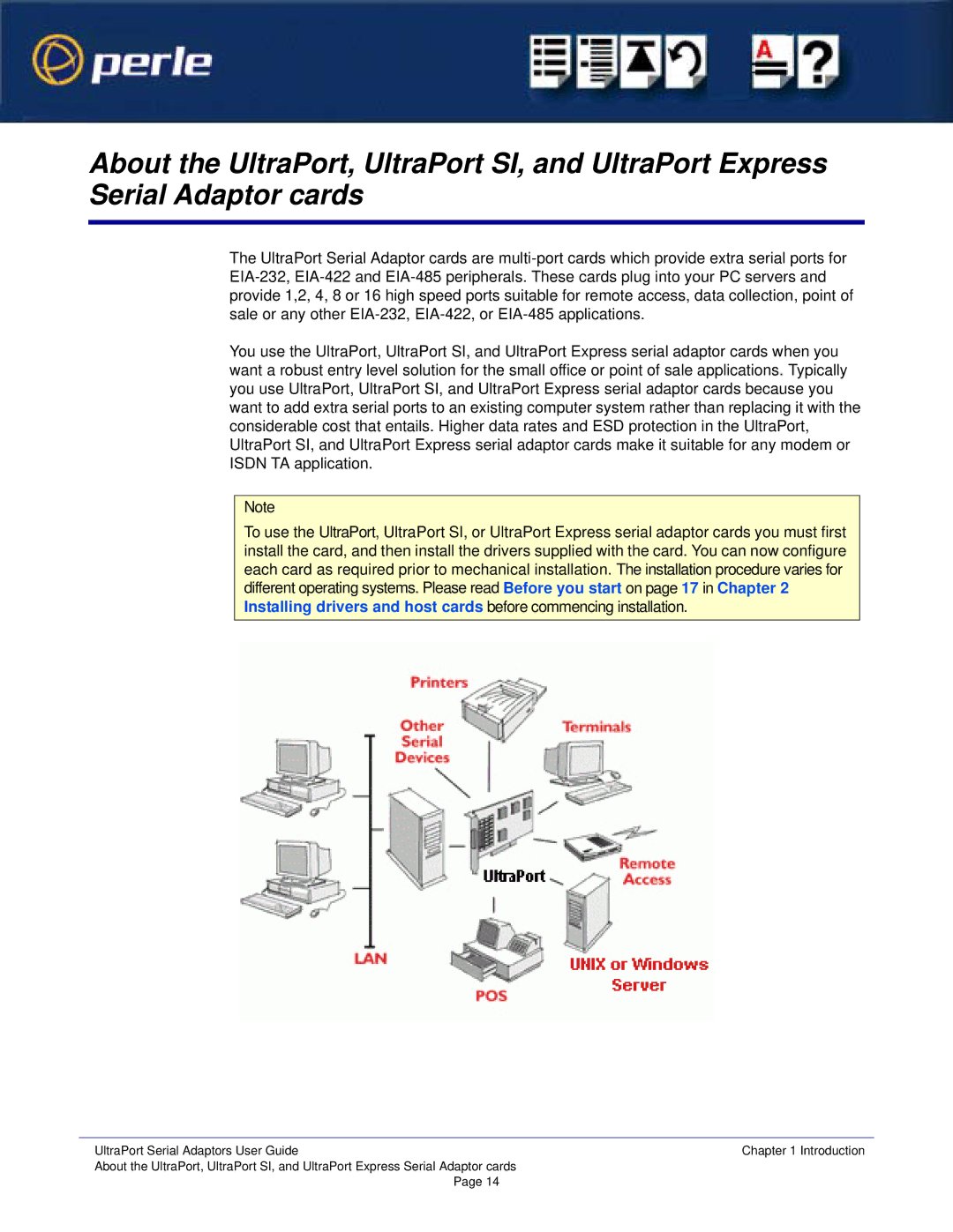 Perle Systems Adaptors manual 