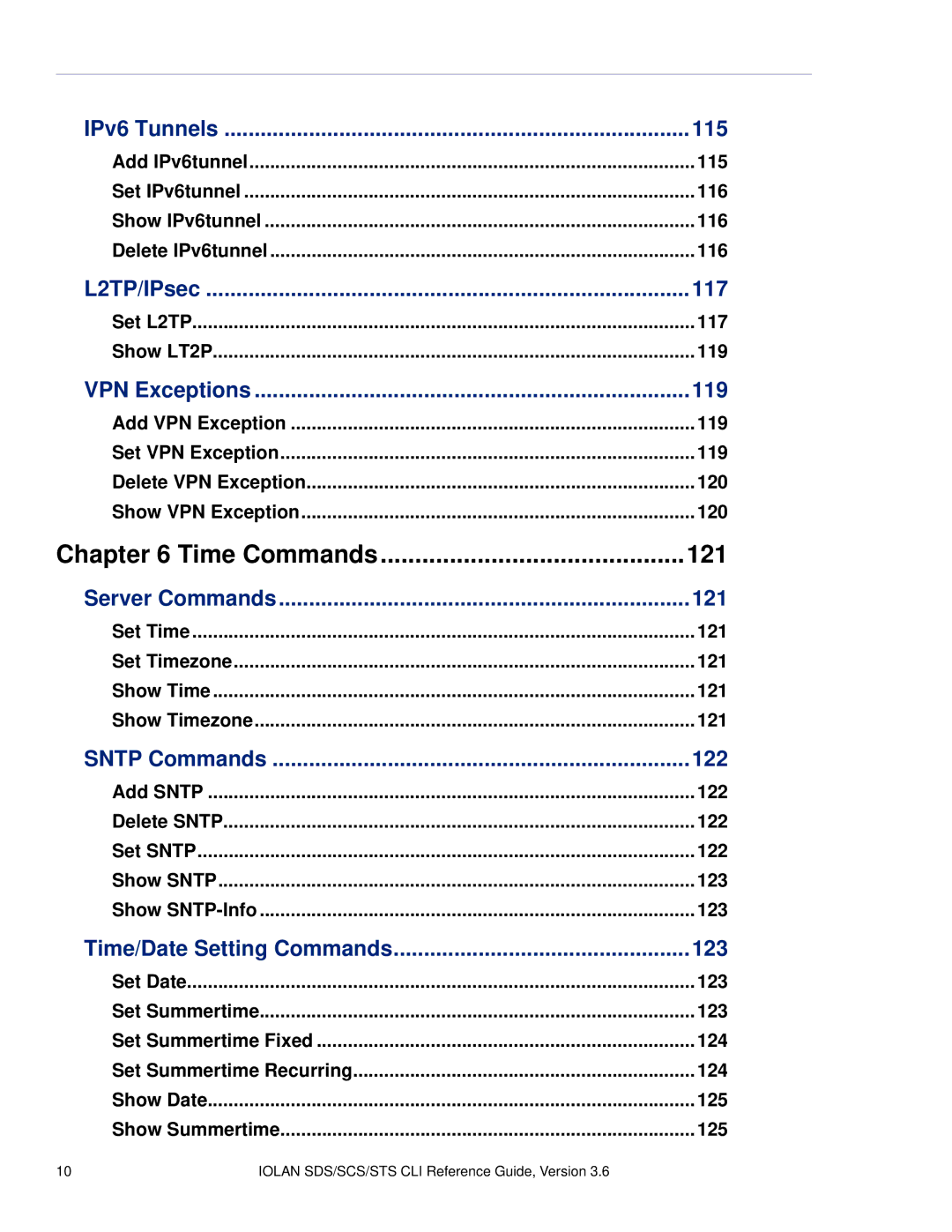 Perle Systems CSS manual Time Commands 