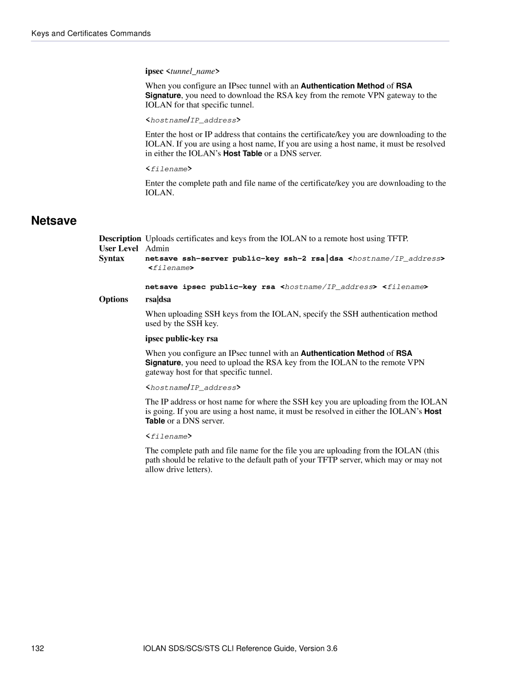 Perle Systems CSS manual Ipsec tunnelname, Allow drive letters 