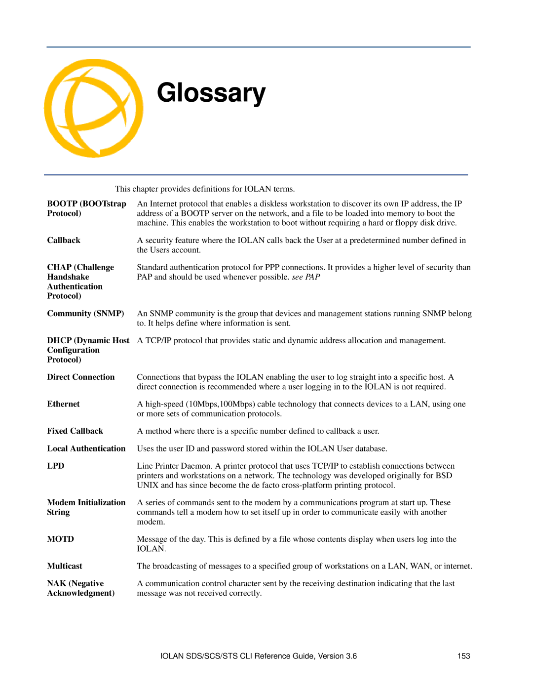 Perle Systems CSS manual Glossary 