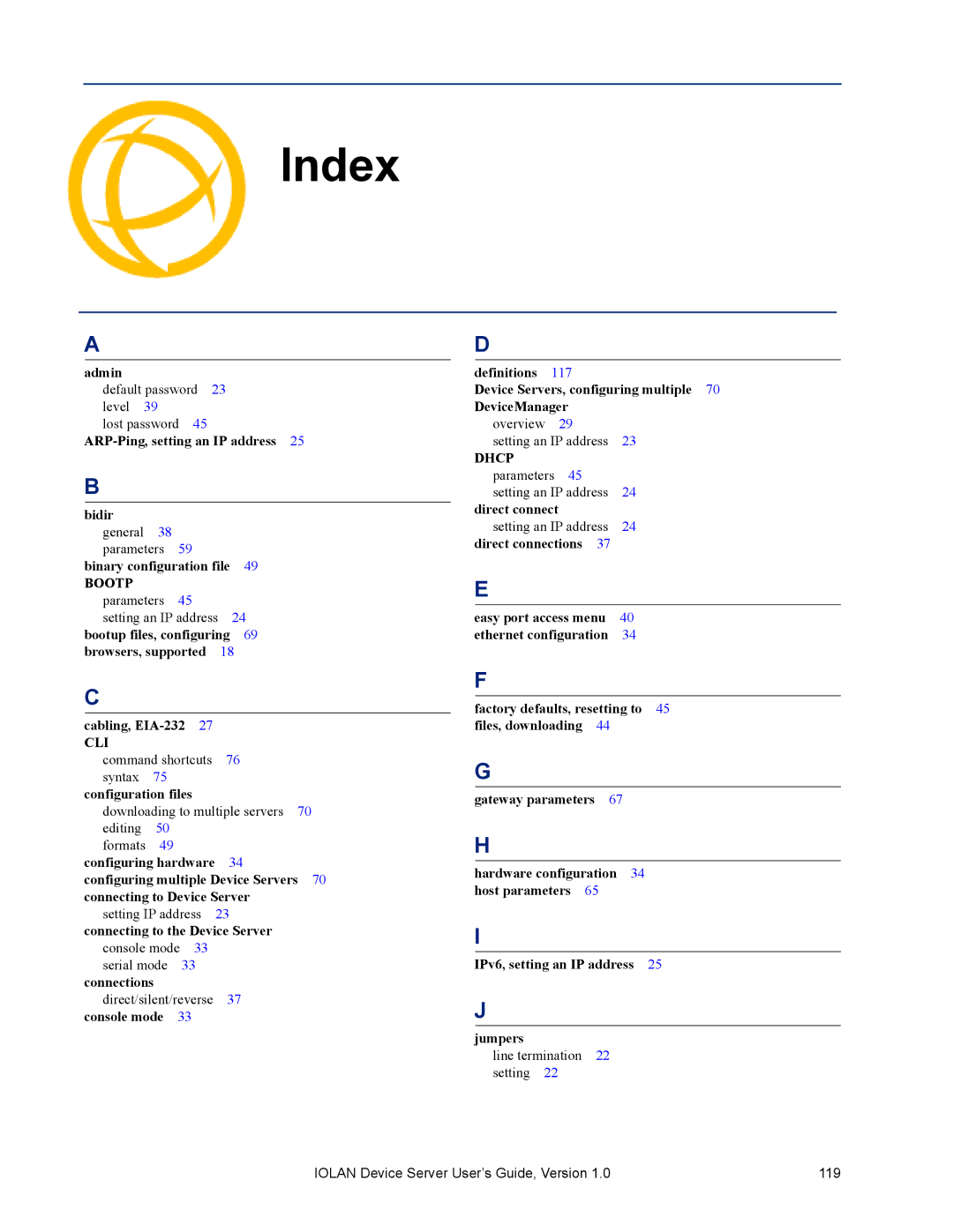 Perle Systems DS1 manual Index, Bootp 