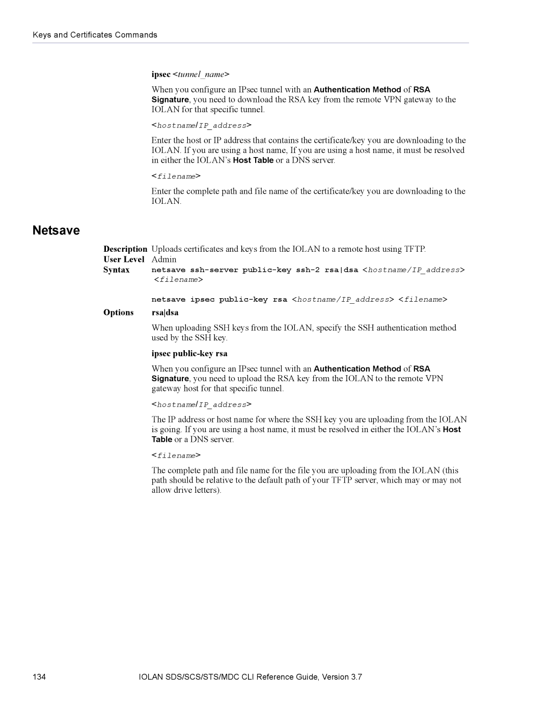 Perle Systems SDS, MDC manual Ipsec tunnelname, Allow drive letters 