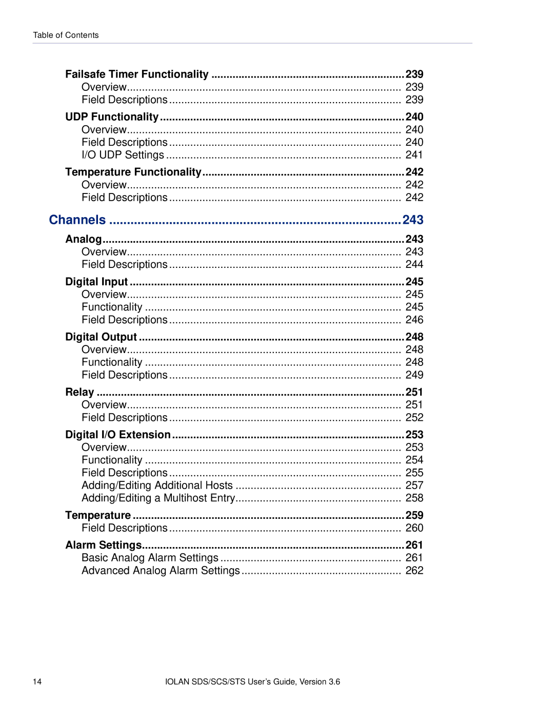 Perle Systems STS, SCS manual Channels 