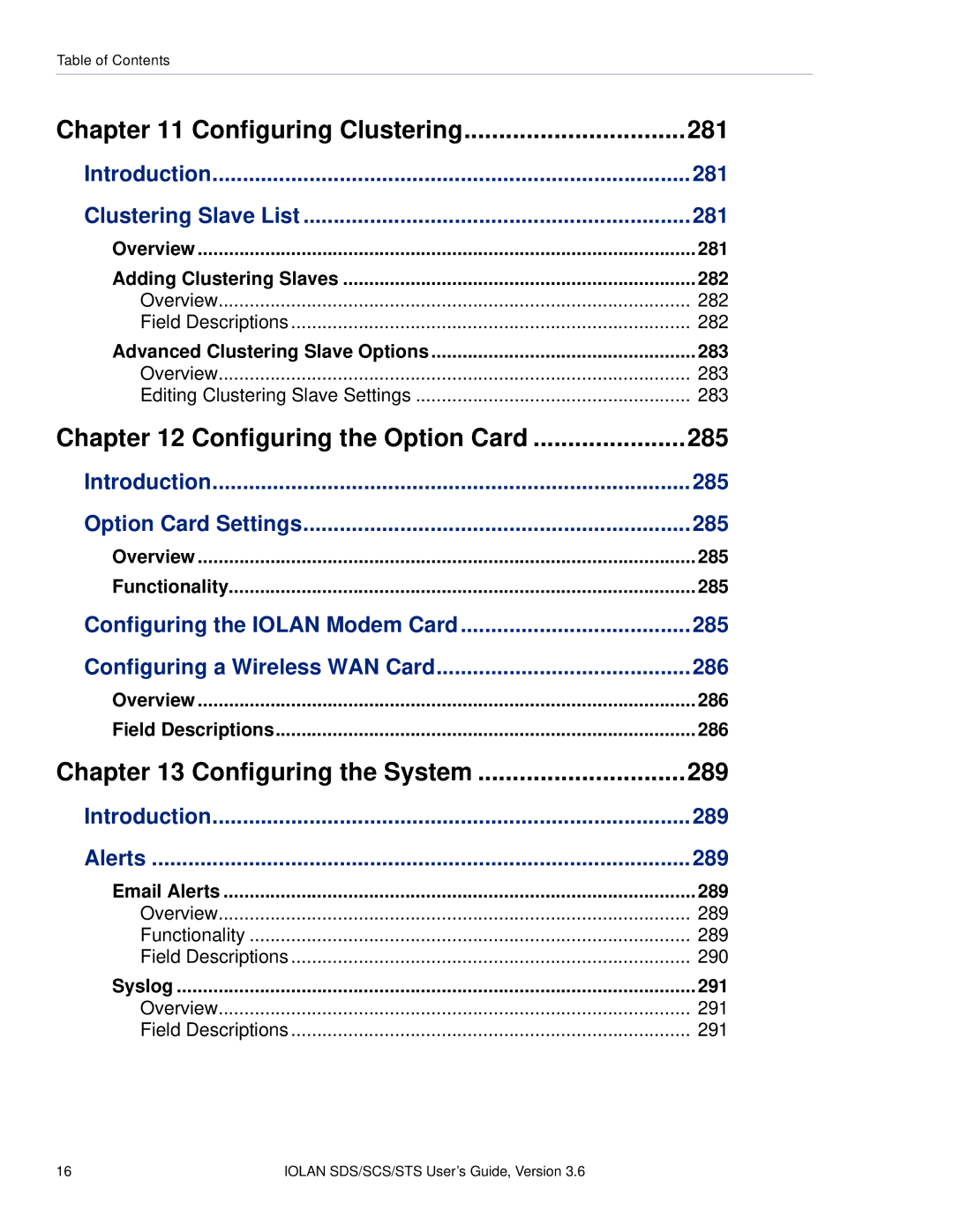 Perle Systems STS, SCS manual Configuring Clustering 