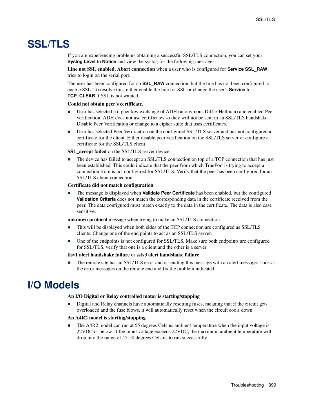 Perle Systems SCS, STS manual Models, Could not obtain peers certificate, Certificate did not match configuration 