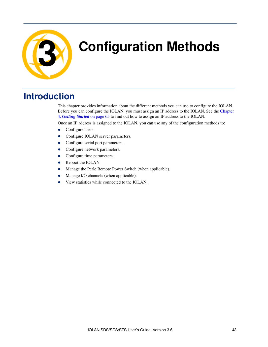 Perle Systems SCS, STS manual Configuration Methods Chapter, Introduction 