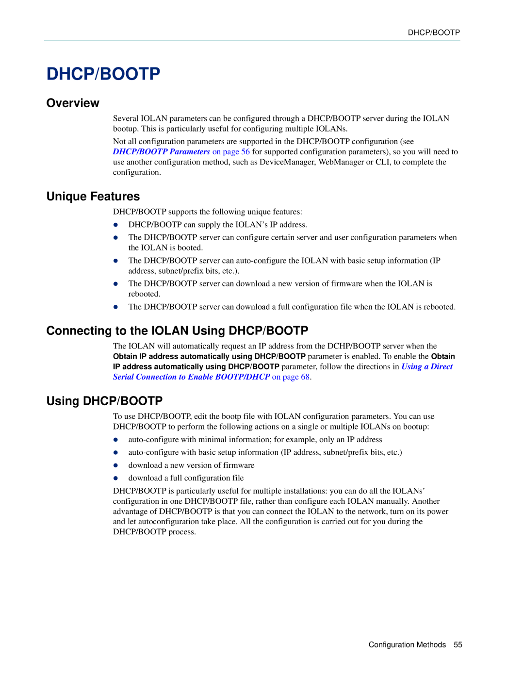 Perle Systems SCS, STS manual Connecting to the Iolan Using DHCP/BOOTP 