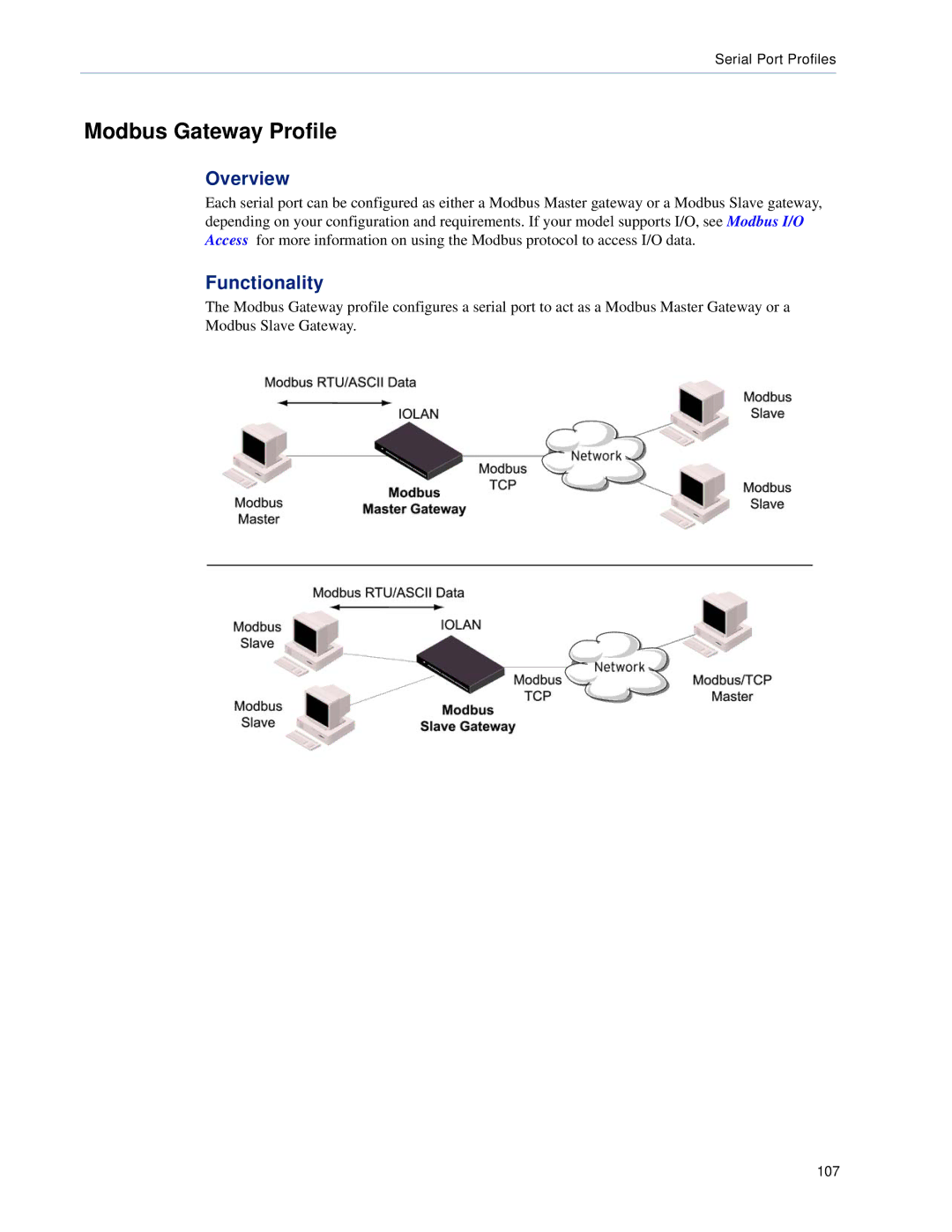 Perle Systems DS1, TS2 manual Modbus Gateway Profile, Overview 