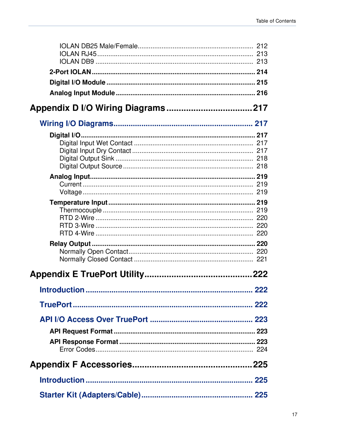 Perle Systems DS1, TS2 manual Appendix D I/O Wiring Diagrams 