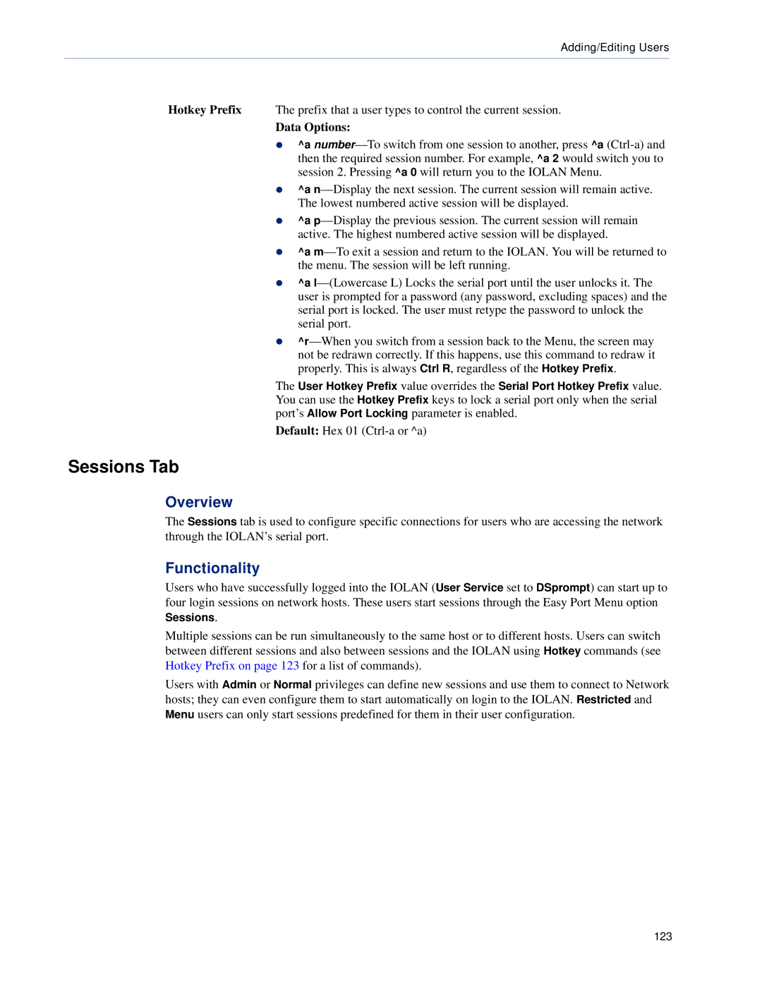 Perle Systems DS1, TS2 manual Sessions Tab, Data Options 