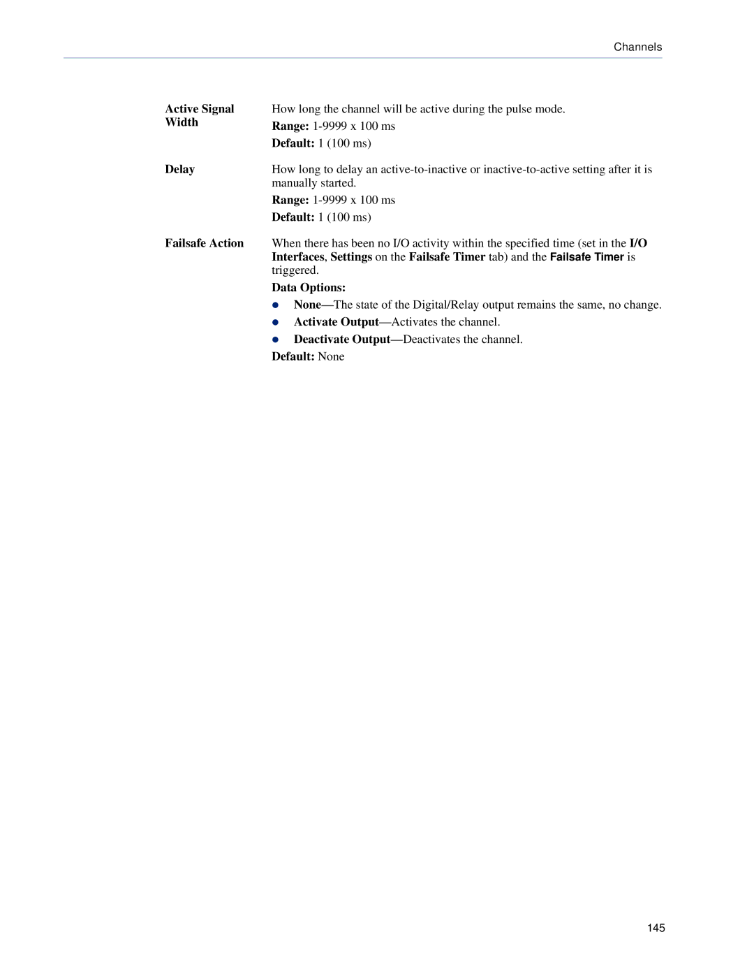 Perle Systems DS1, TS2 manual Active Signal, Delay 