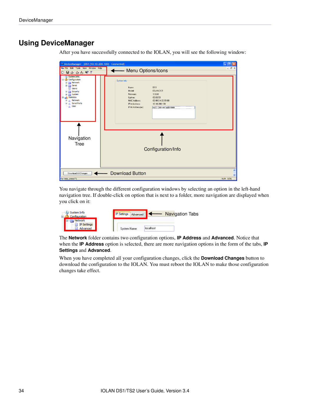 Perle Systems TS2, DS1 manual Using DeviceManager 