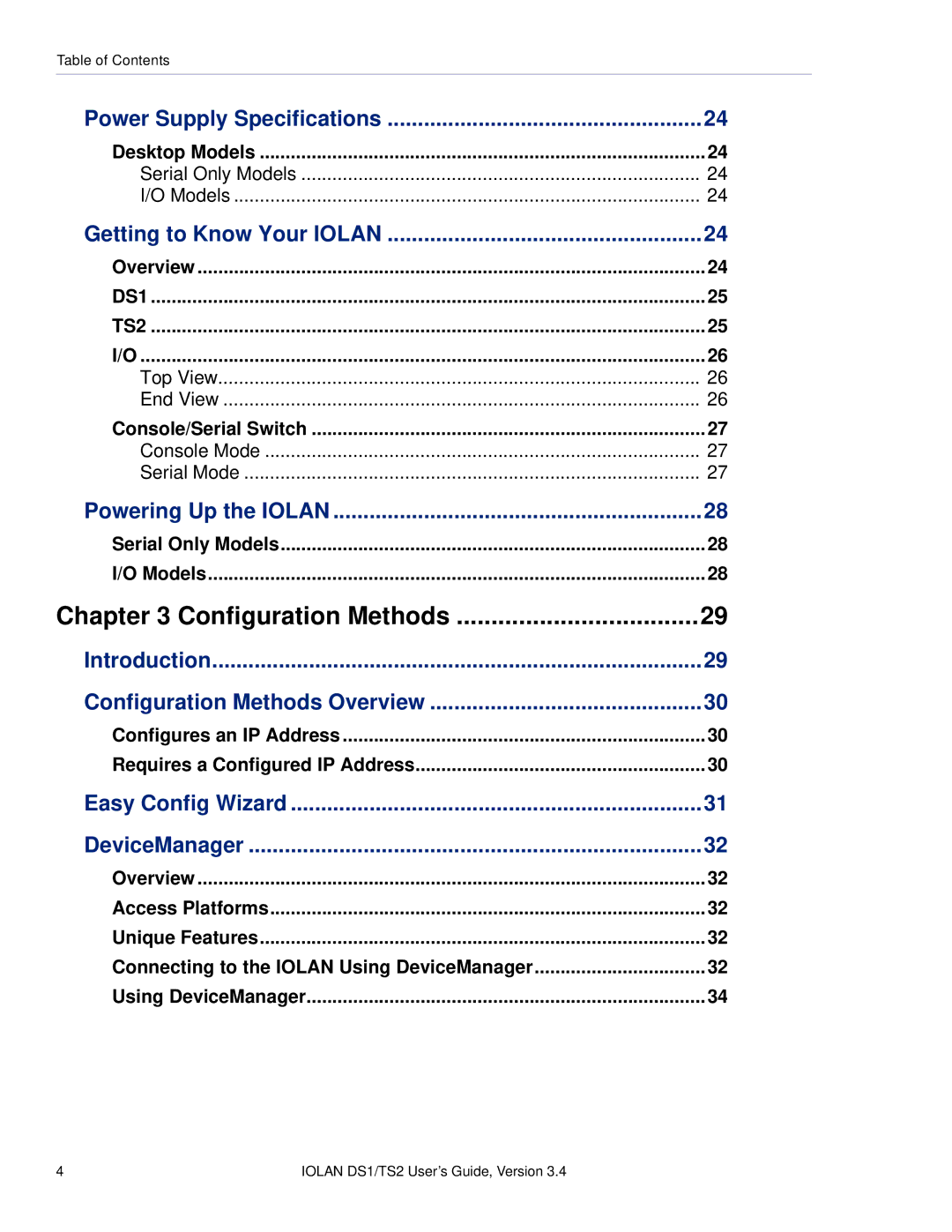 Perle Systems TS2, DS1 manual Configuration Methods 