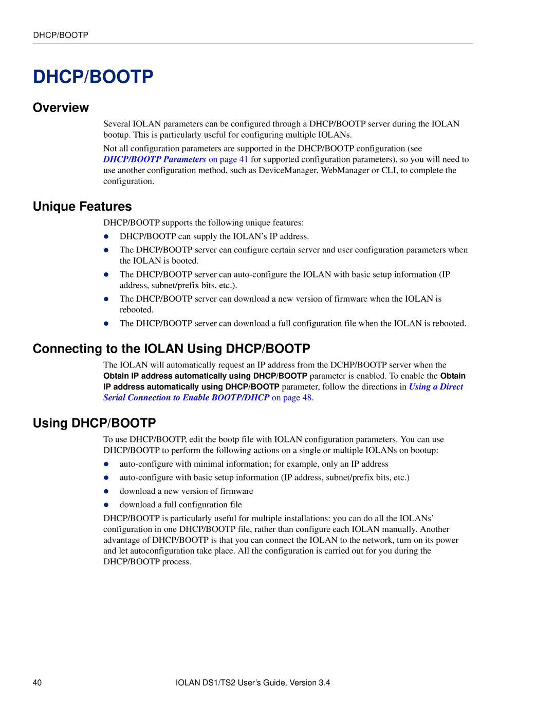 Perle Systems TS2, DS1 manual Connecting to the Iolan Using DHCP/BOOTP 