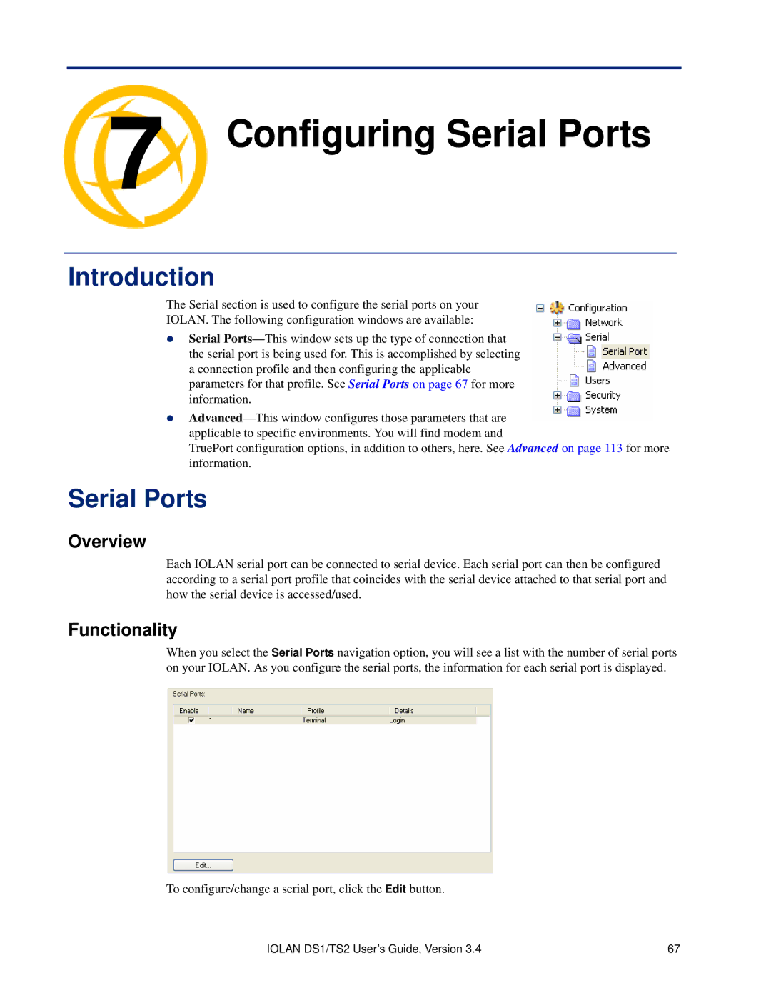 Perle Systems DS1, TS2 manual Serial Ports, Functionality 