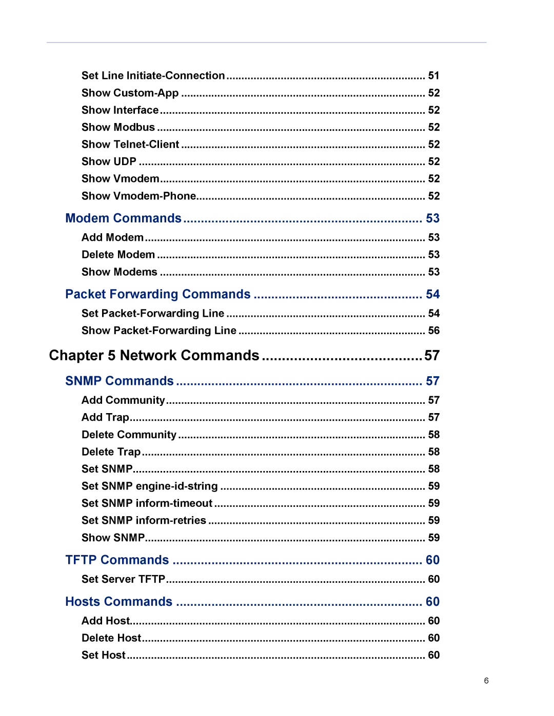 Perle Systems TS2, DS1 manual Network Commands 