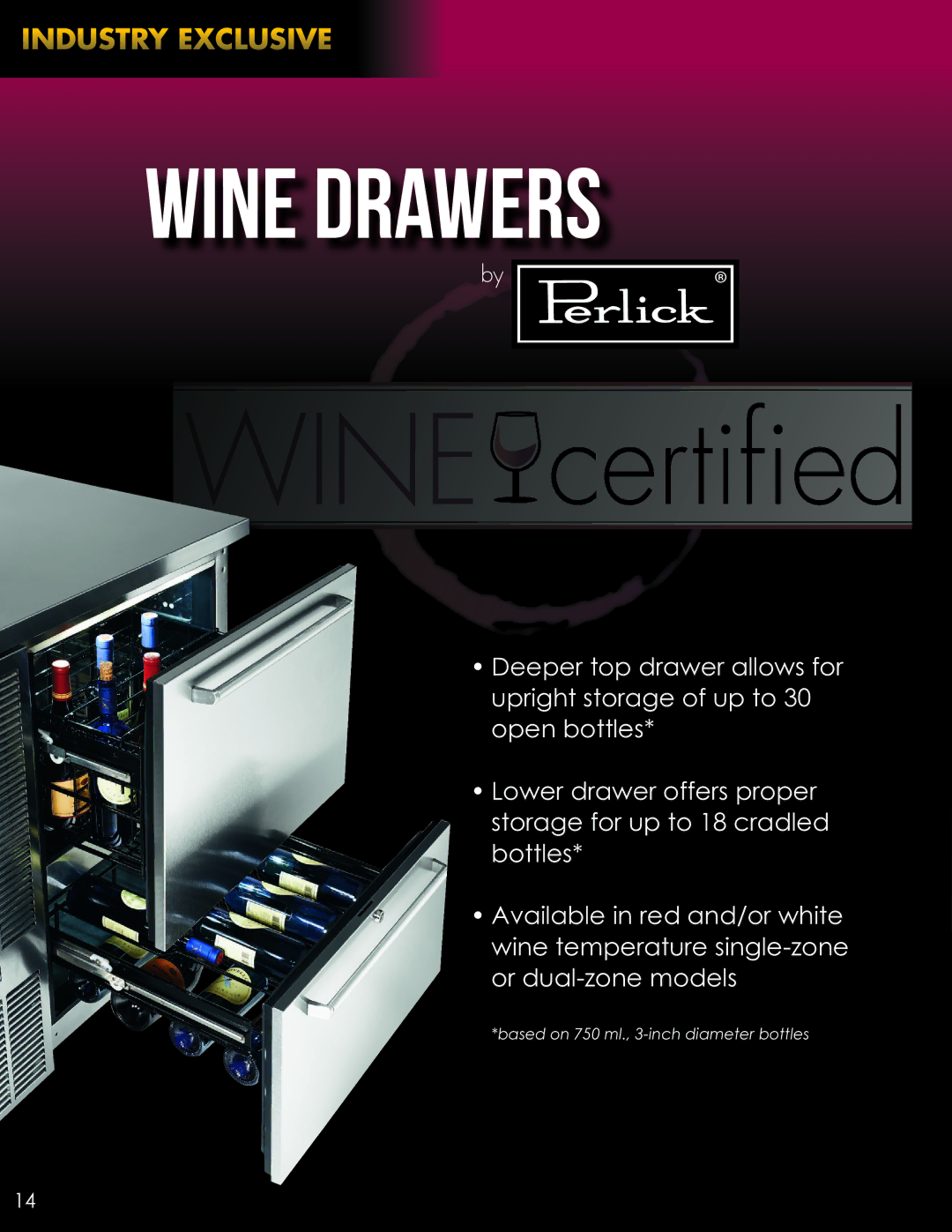 Perlick ANSI/NSF manual Wine certiﬁed 