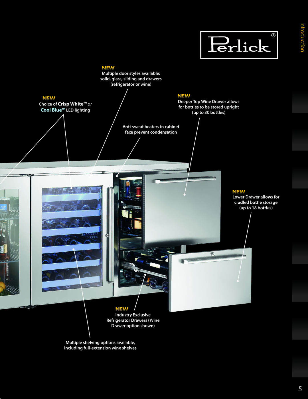 Perlick ANSI/NSF manual Choice of Crisp White or 