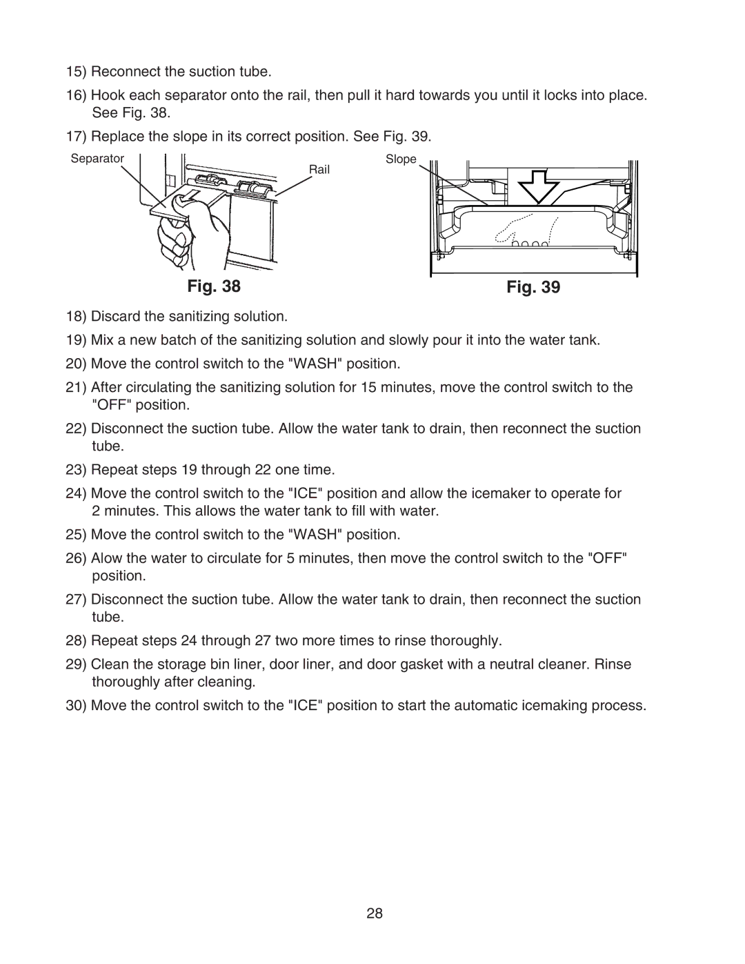 Perlick H50IMW-AD, H50IMS-ADR, H50IMS-ADL, H50IMS-L, H50IMS-R manual Separator Slope Rail 