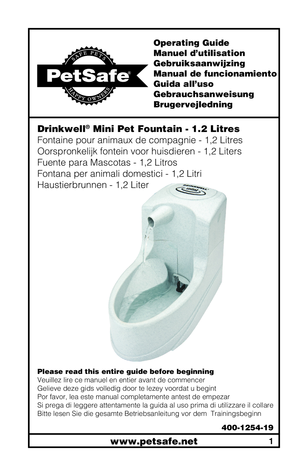 Petsafe 400-1254-19 manuel dutilisation 