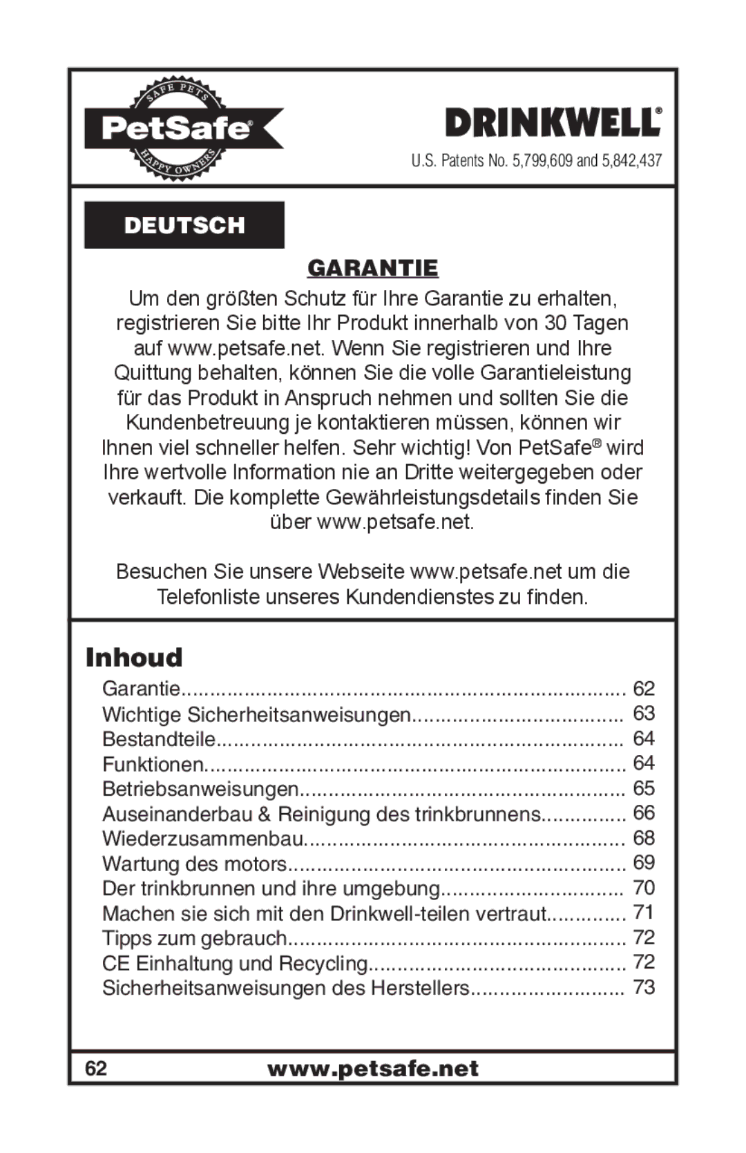 Petsafe 400-1254-19 manuel dutilisation Deutsch 