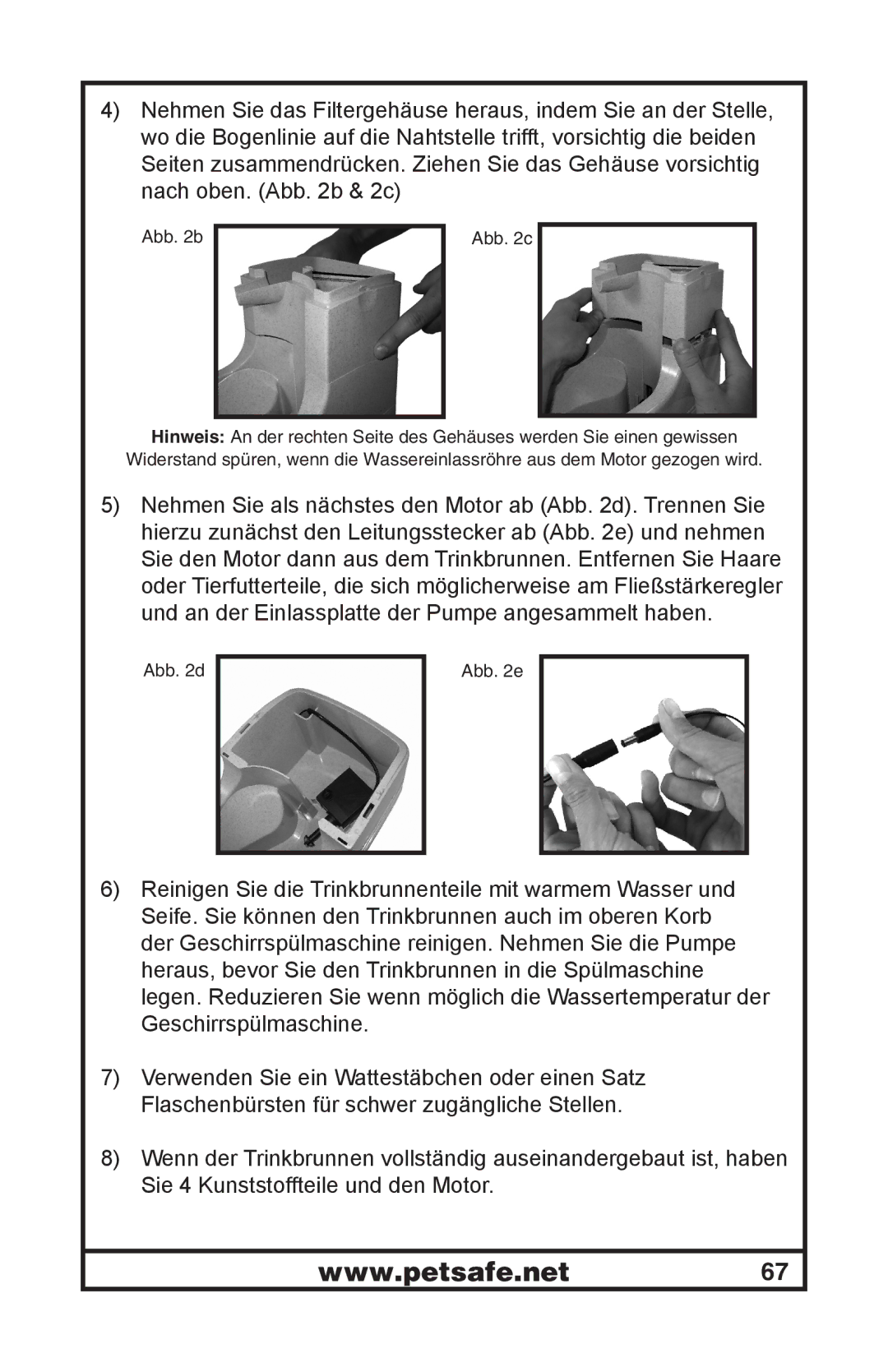 Petsafe 400-1254-19 manuel dutilisation Abb d Abb e 