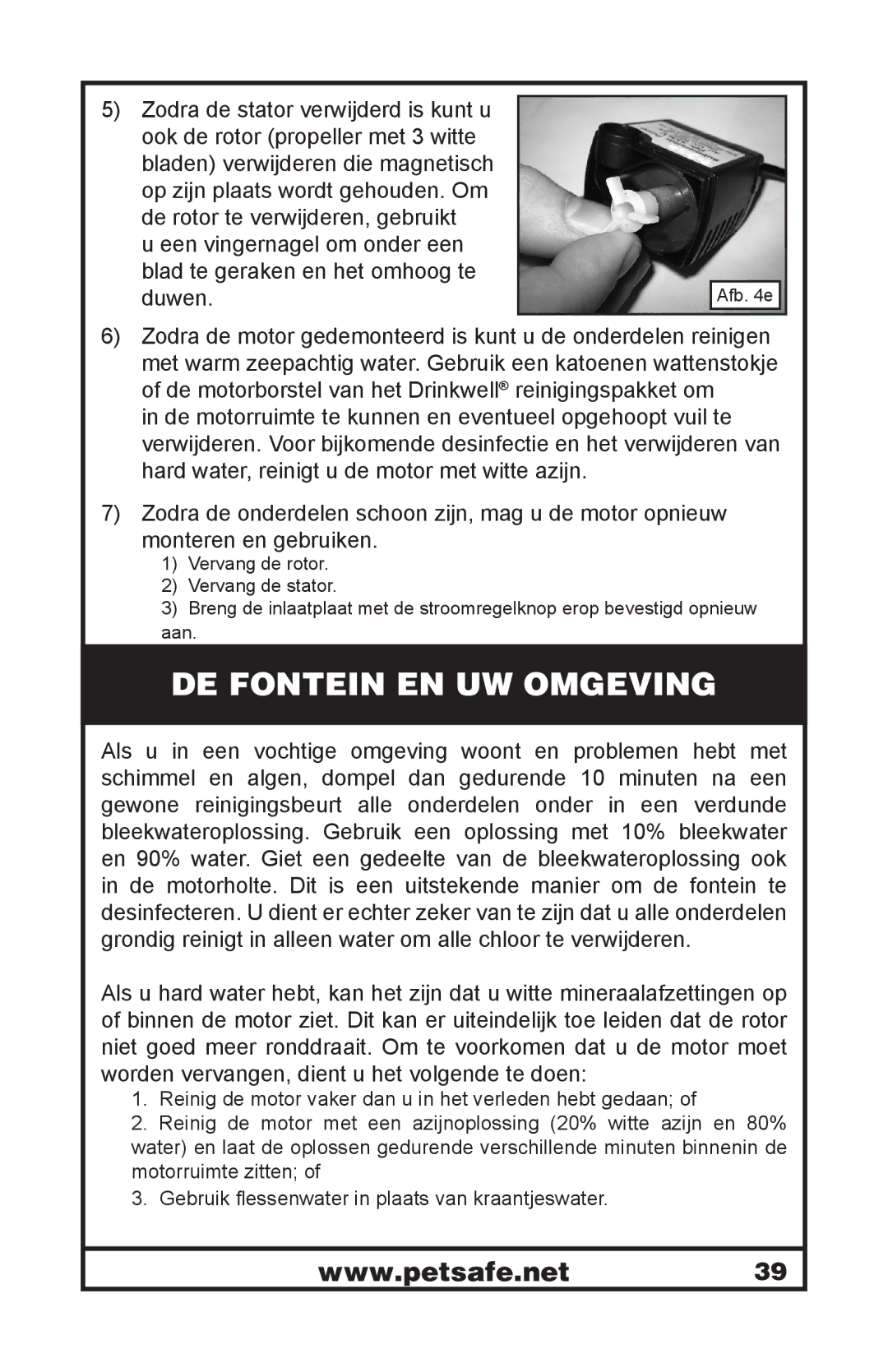 Petsafe 400-1255-19 manuel dutilisation DE Fontein EN UW Omgeving 