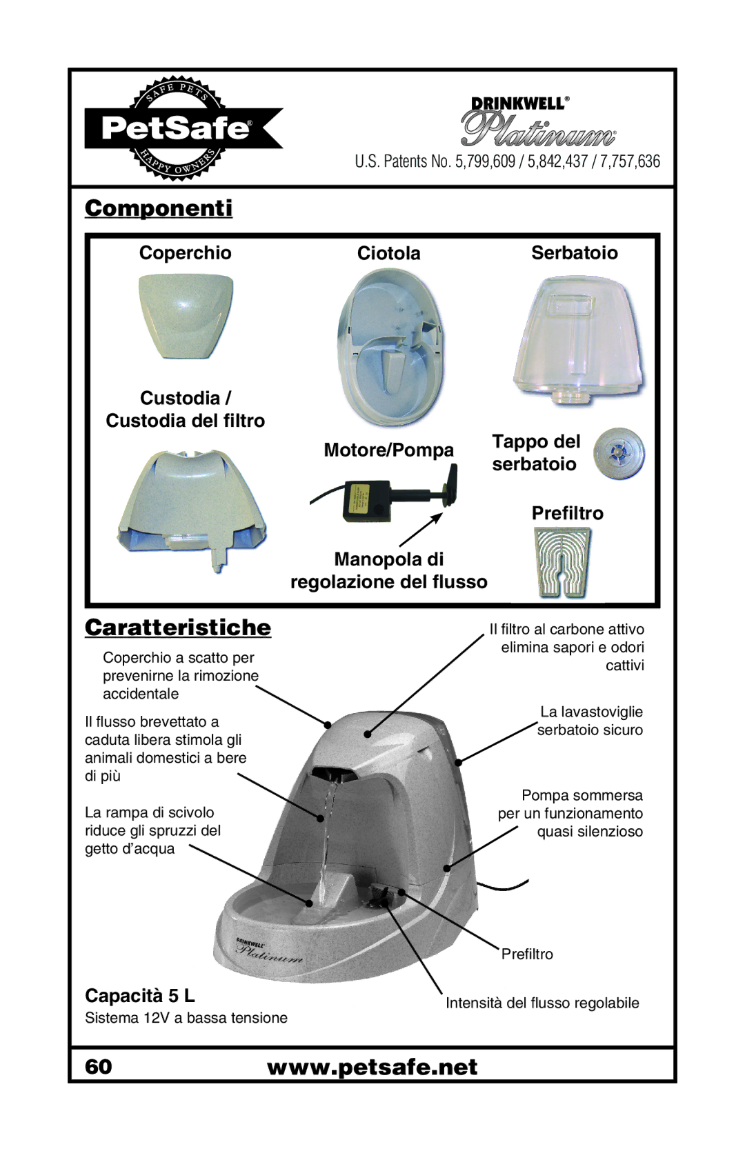 Petsafe 400-1255-19 manuel dutilisation Componenti, Caratteristiche 