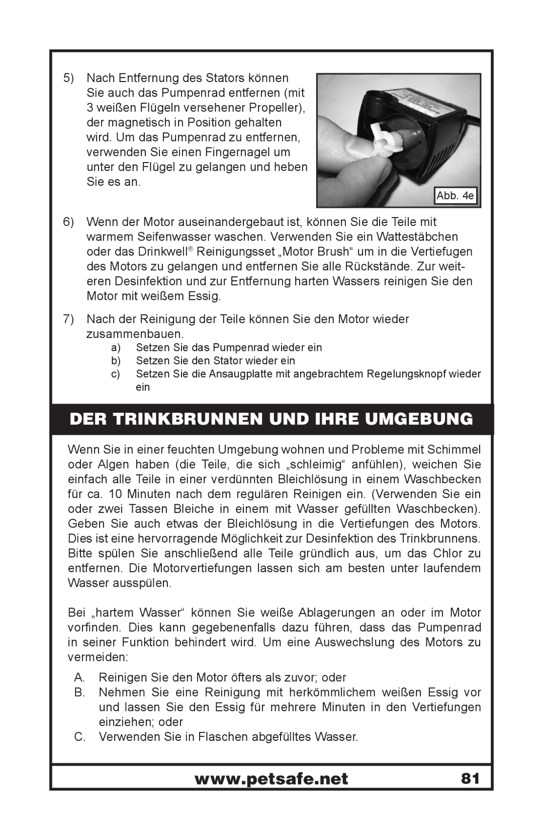 Petsafe 400-1255-19 manuel dutilisation DER Trinkbrunnen UND Ihre Umgebung 