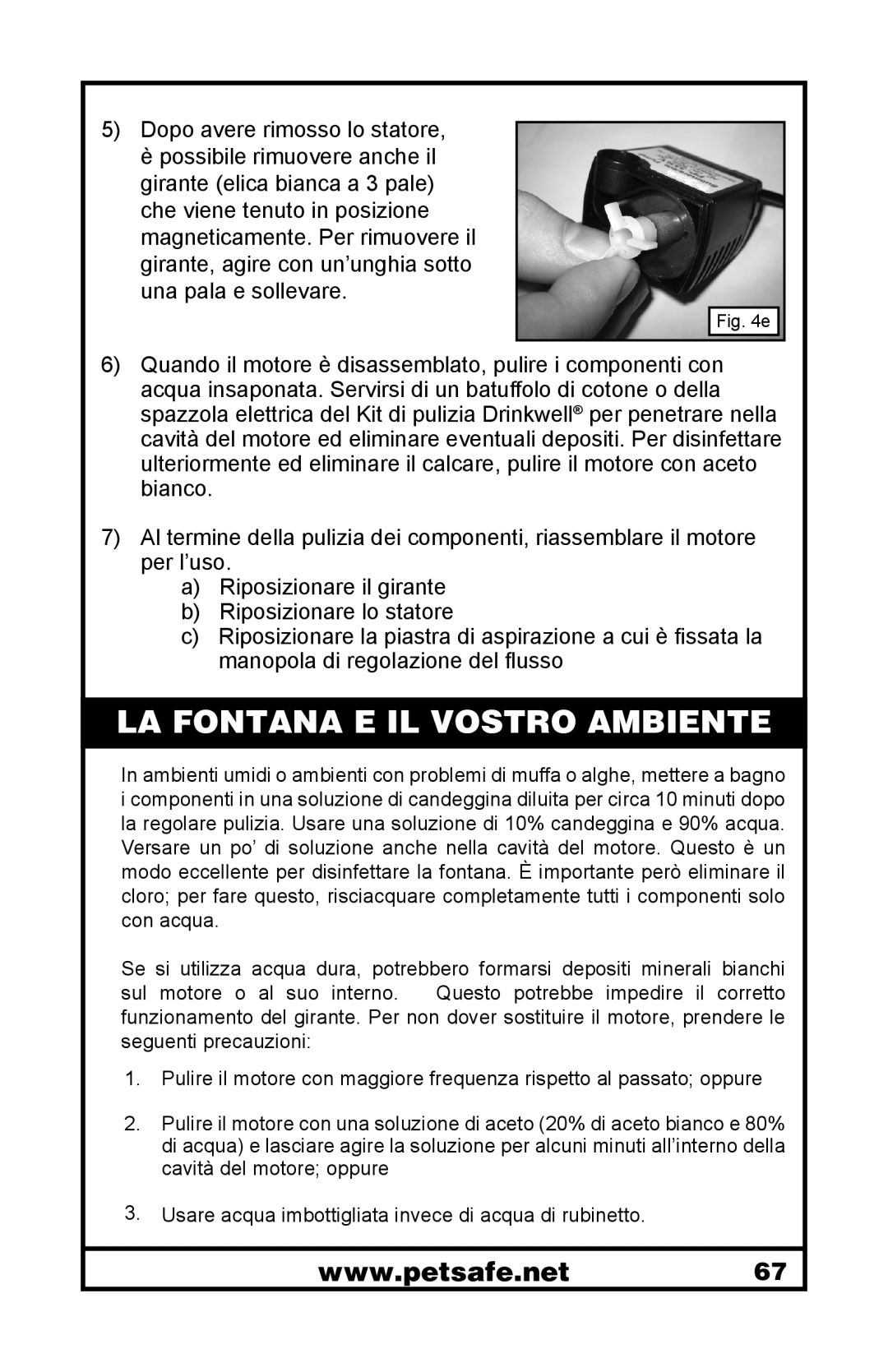 Petsafe 400-1255-19 manuel dutilisation La Fontana E Il Vostro Ambiente 