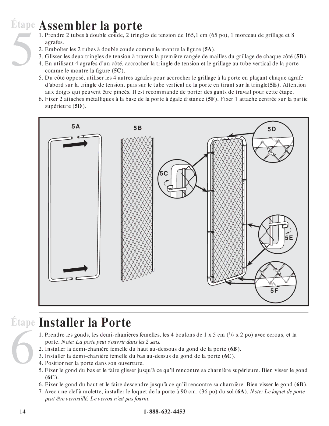 Petsafe Dog Kennel manual Assembler la porte, Installer la Porte 