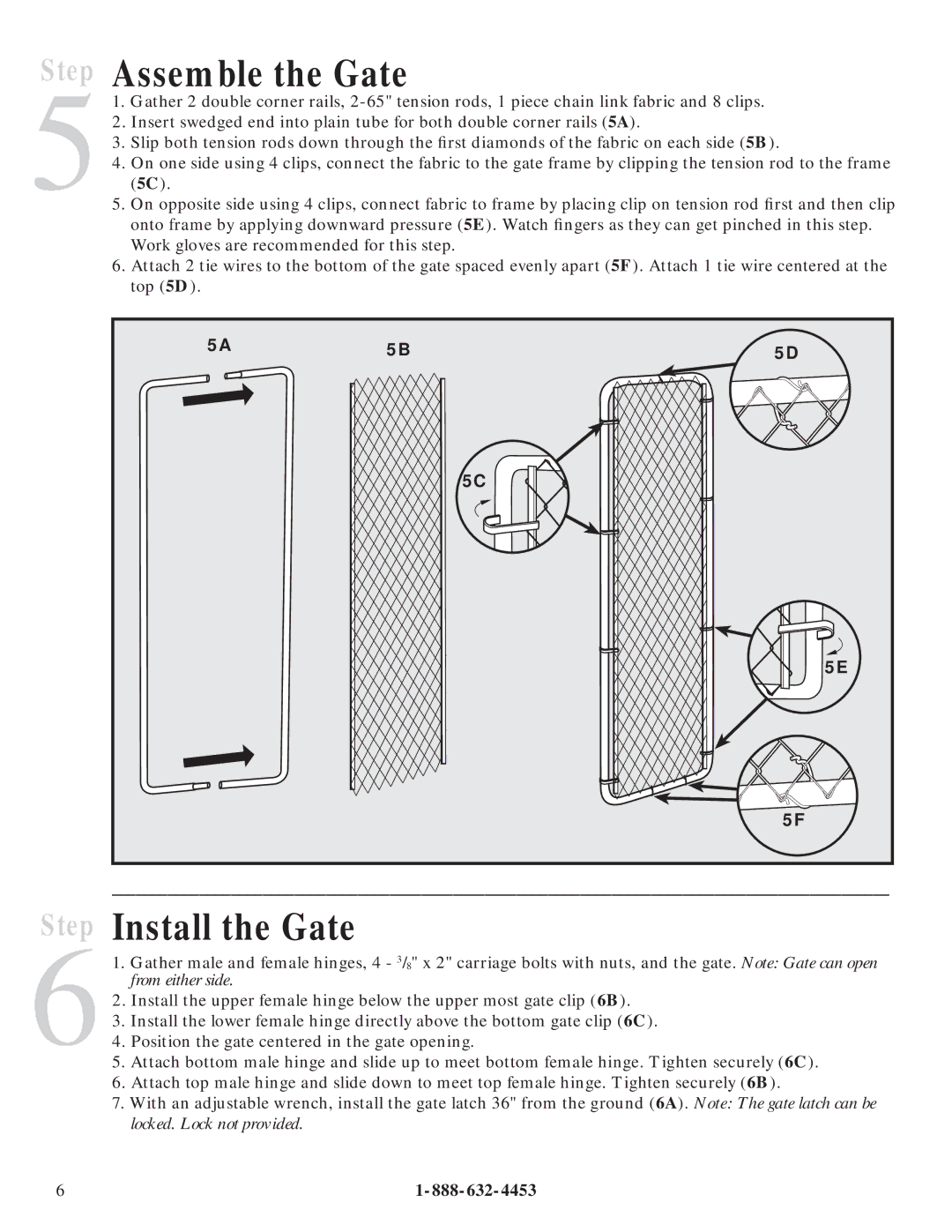 Petsafe Dog Kennel manual Assemble the Gate, Install the Gate 