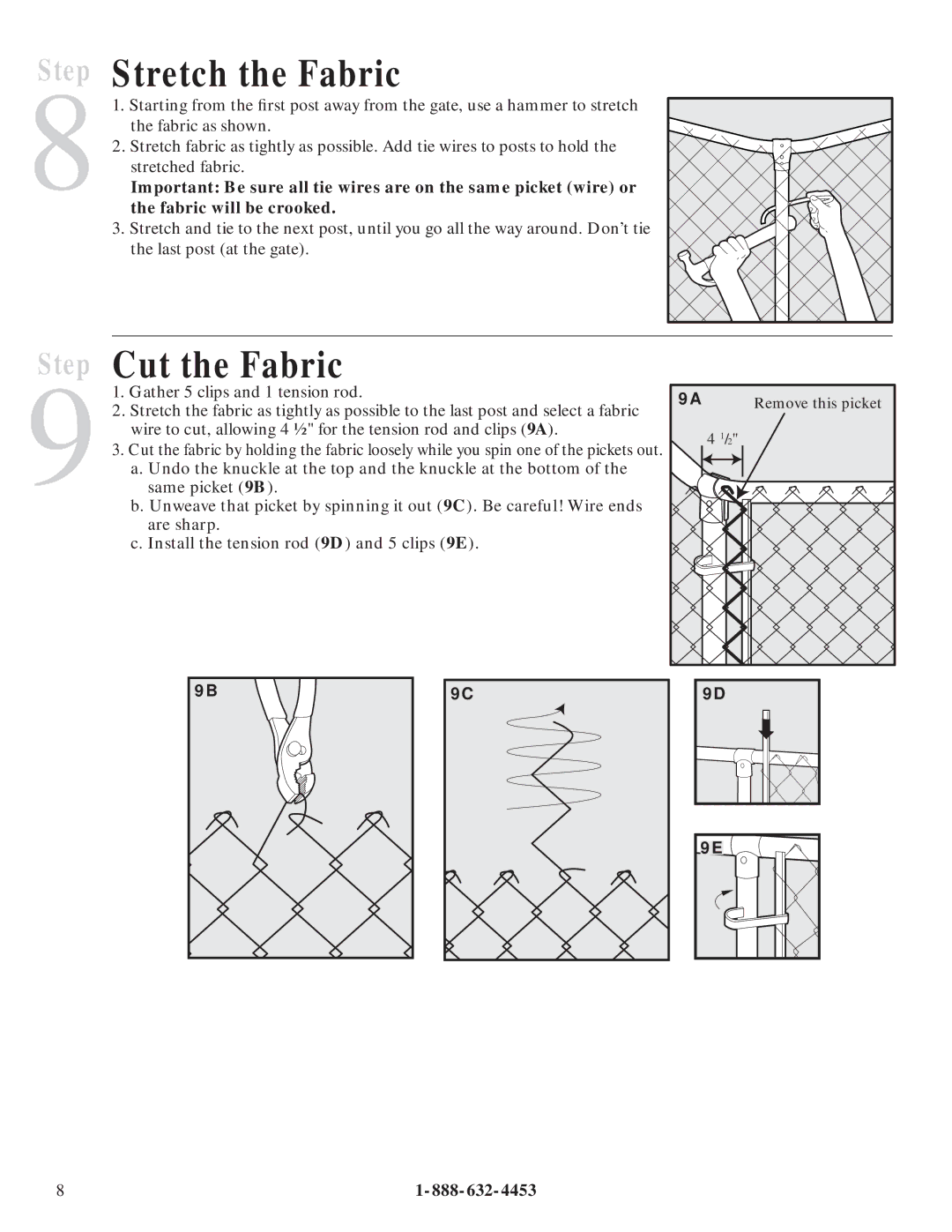 Petsafe Dog Kennel manual Stretch the Fabric, Cut the Fabric 