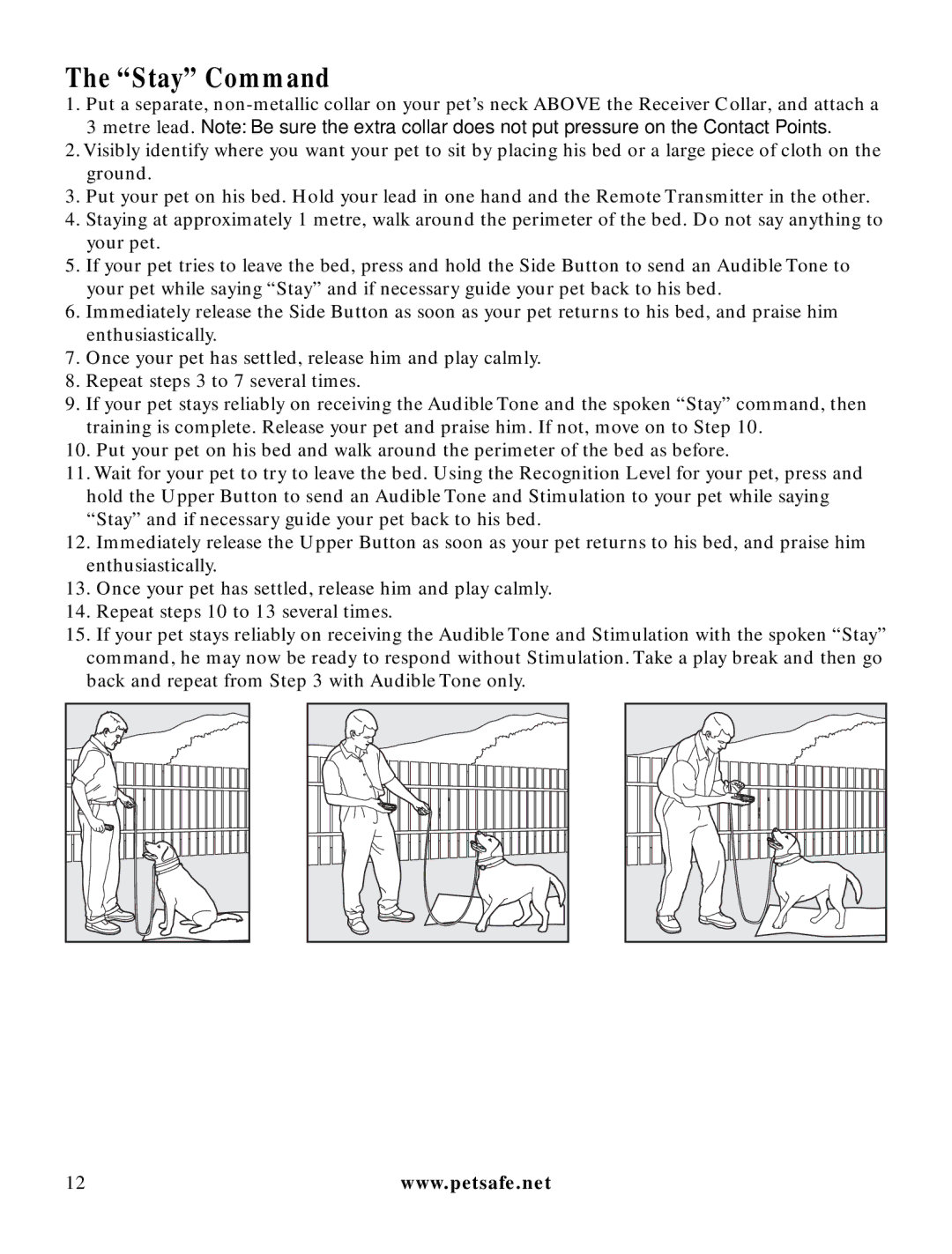 Petsafe LDT-433 manuel dutilisation Stay Command 