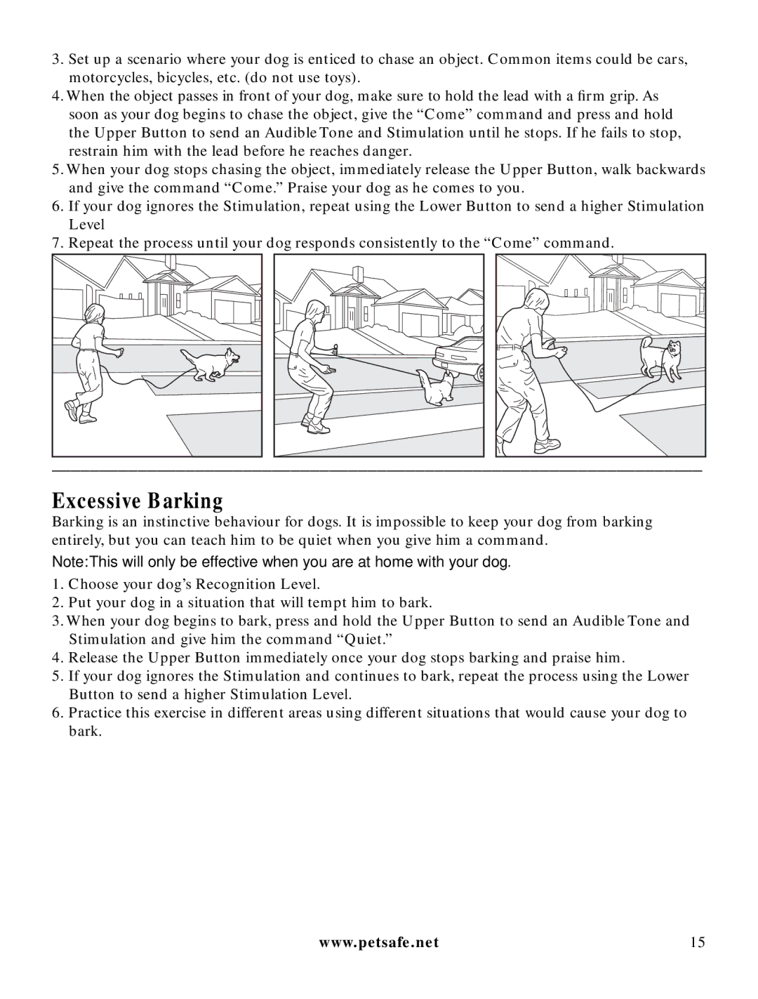 Petsafe LDT-433 manuel dutilisation Excessive Barking 