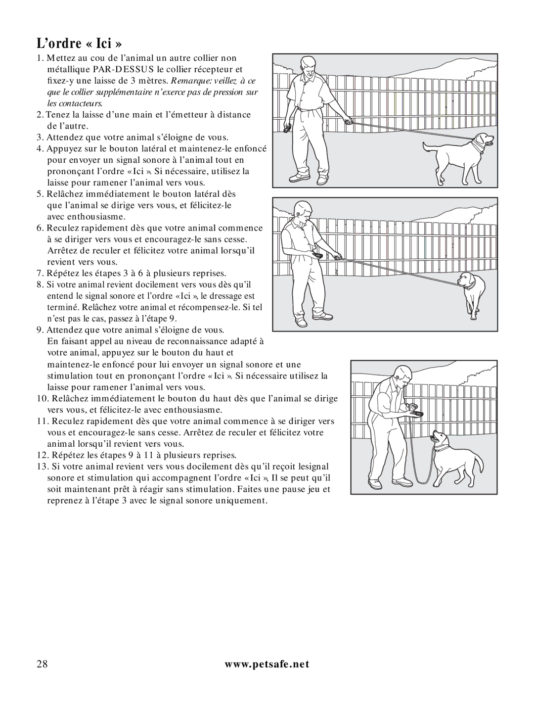 Petsafe LDT-433 manuel dutilisation ’ordre « Ici » 